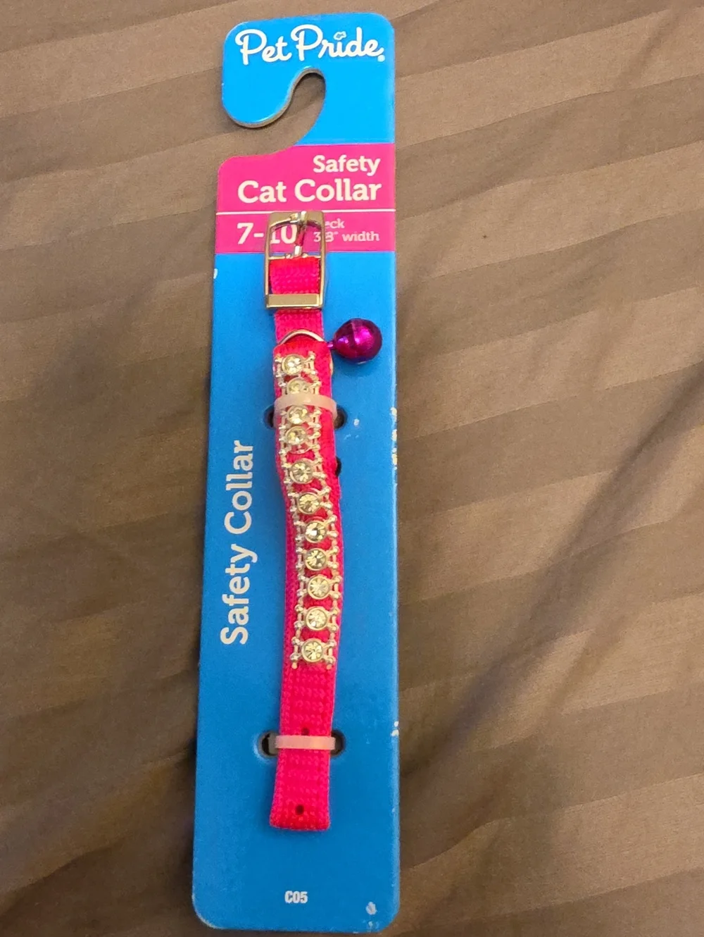 Pink Safety Cat Collar with Bell